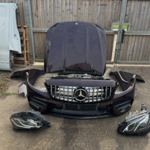 Mercedes W238 E-Class Coupe — Complete Front Package (Bumper · Bonnet · Headlights)